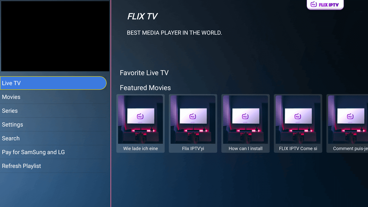 Настройка Flix на Android